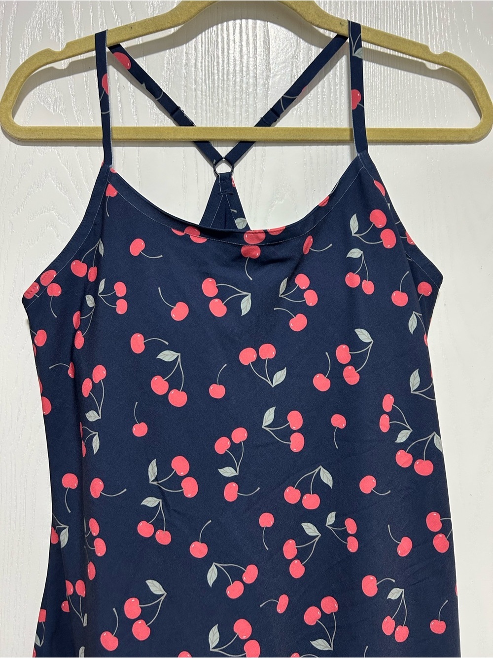 Outdoor Voices Women Exercise Cherry Print Mini Dress Size Medium - Picture 3 of 10